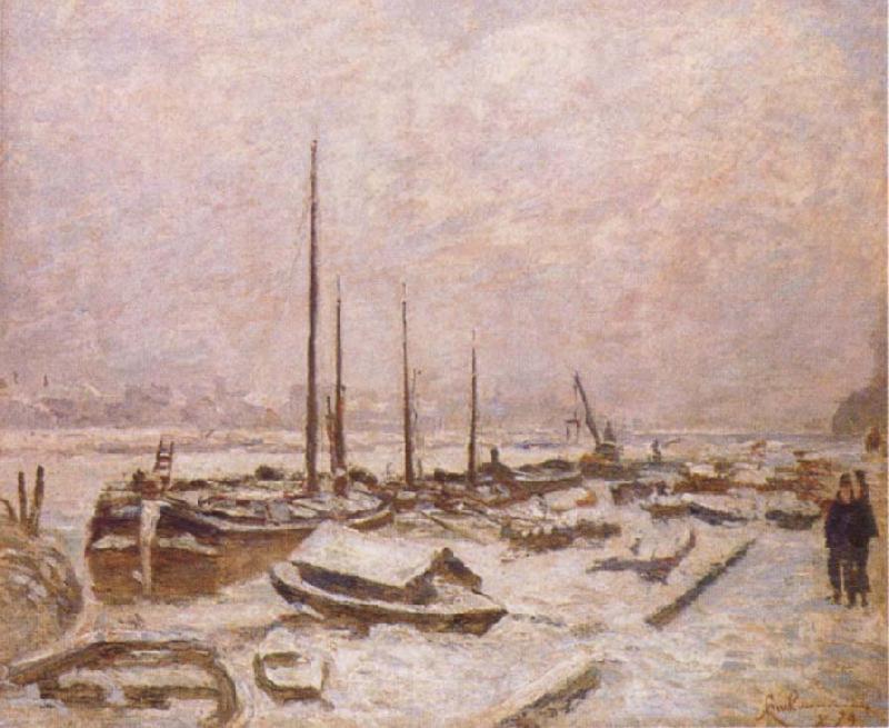 Armand guillaumin The Seine in Winter France oil painting art